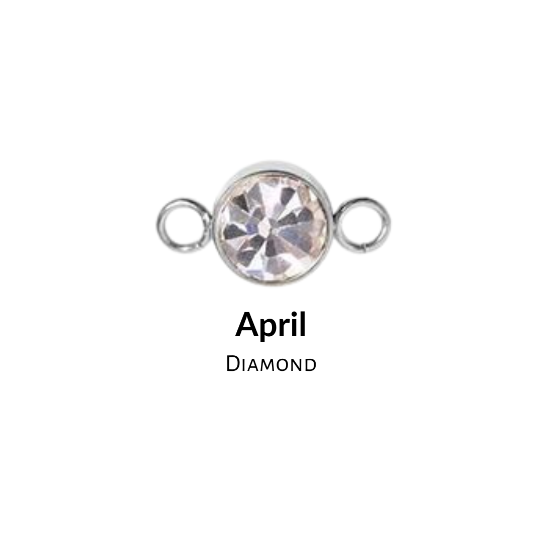 Birthstone Charm – 3mm Bezel Set