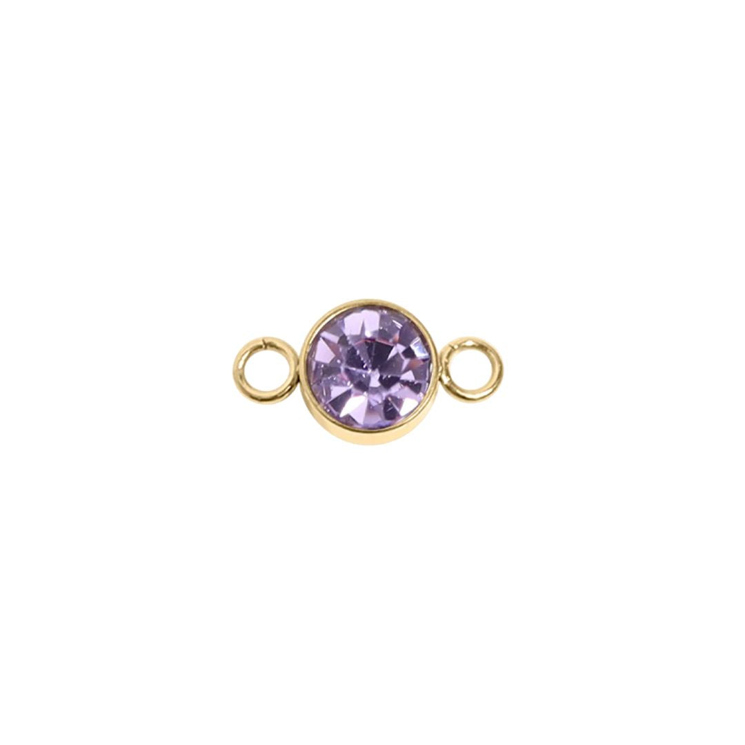 Birthstone Charm – 3mm Bezel Set
