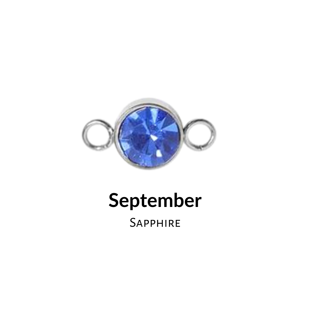 Birthstone Charm – 3mm Bezel Set