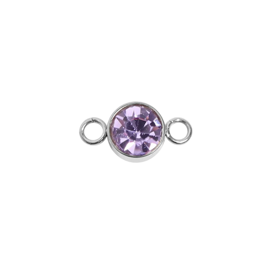 Birthstone Charm – 3mm Bezel Set
